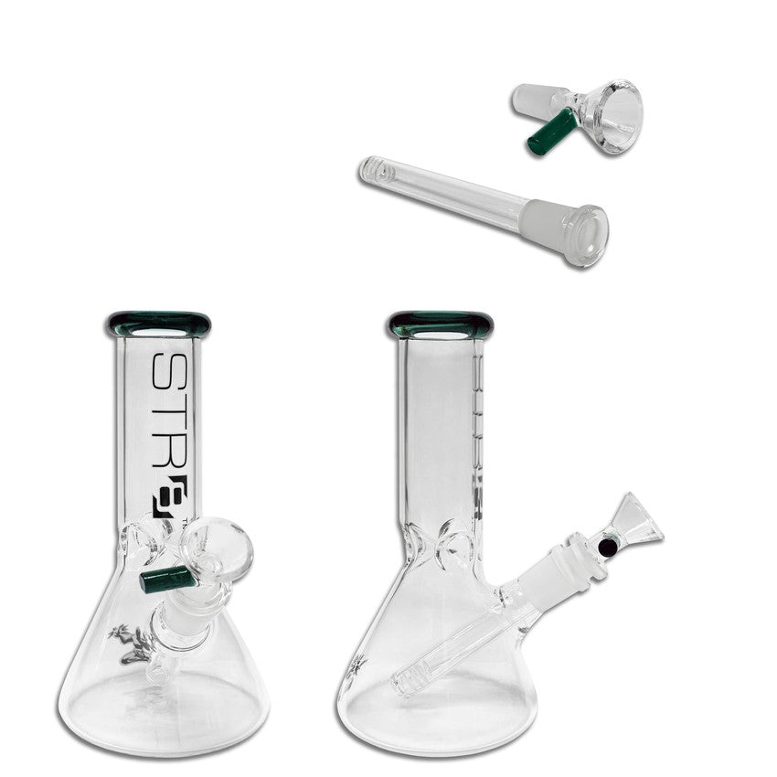 STR8 8" Water Bubbler Beaker W/ Ice Catcher - Various Colors - (1 Count)