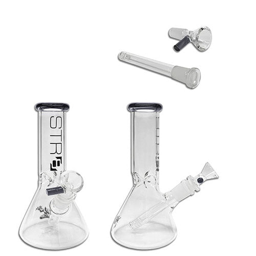 STR8 8" Water Bubbler Beaker W/ Ice Catcher - Various Colors - (1 Count)
