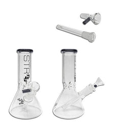 STR8 8" Water Bubbler Beaker W/ Ice Catcher - Various Colors - (1 Count)