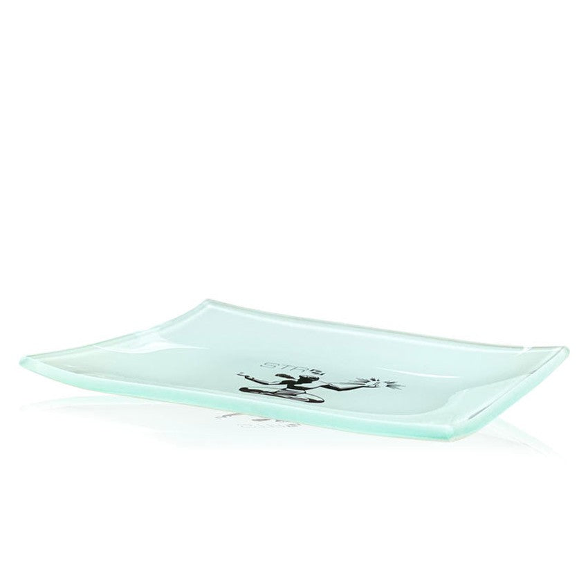 STR8  Detroit Shatter Resistant Glass Rolling Tray - (1 Count)