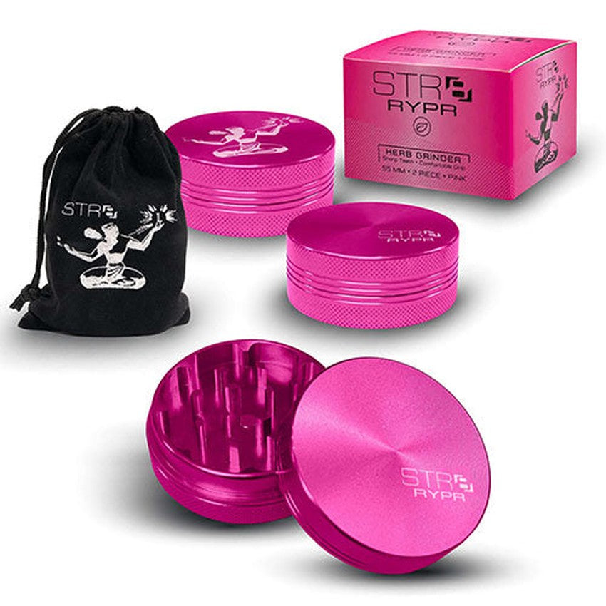 STR8 RYPR Aluminum Grinder - 2 Piece - 55mm - Various Colors - (1 Count)