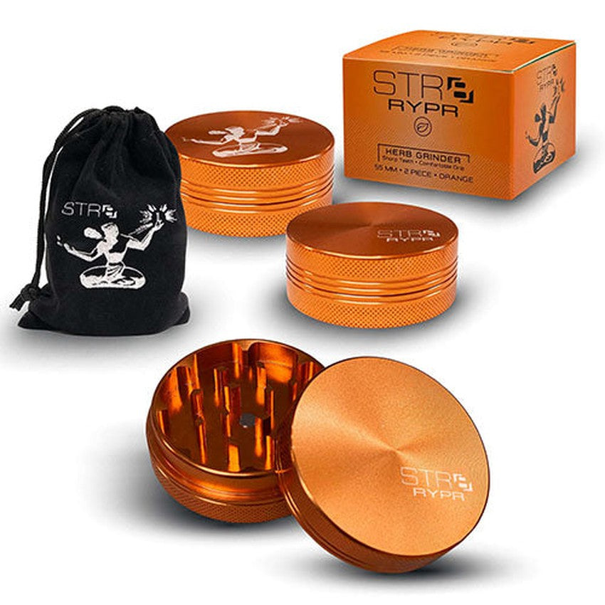 STR8 RYPR Aluminum Grinder - 2 Piece - 55mm - Various Colors - (1 Count)