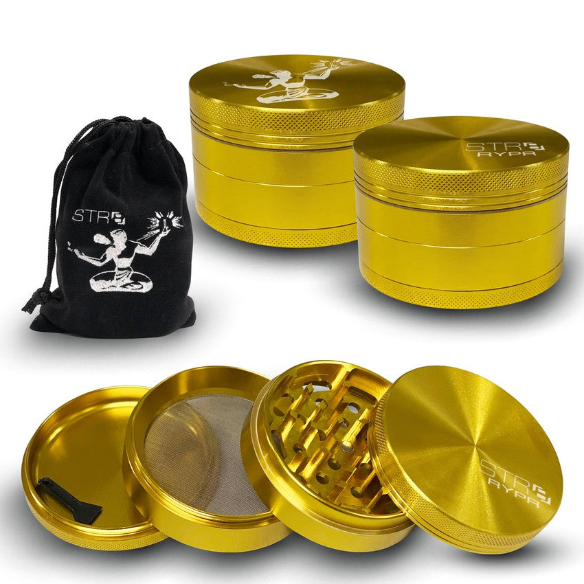 STR8 RYPR Aluminum Grinder - 4 Piece - 75mm - Various Colors (1 Count)