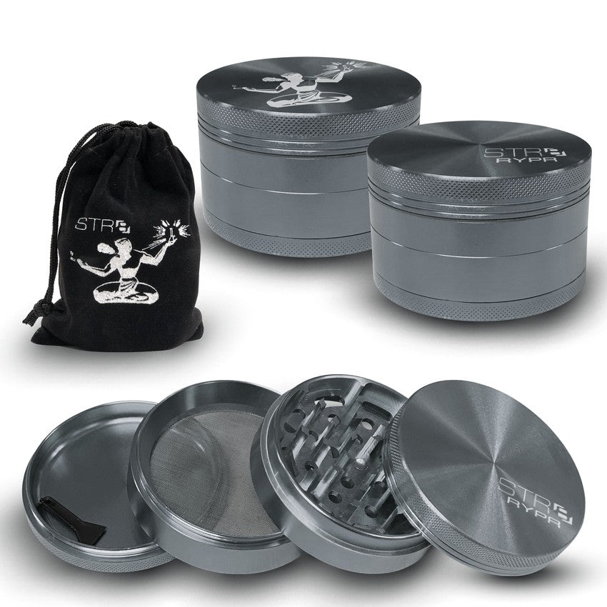 STR8 RYPR Aluminum Grinder - 4 Piece - 75mm - Various Colors (1 Count)
