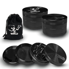 STR8 RYPR Aluminum Grinder - 4 Piece - 75mm - Various Colors (1 Count)