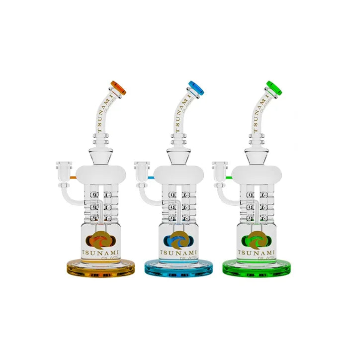 TSUNAMI SHOWER HEAD ROD PERC RECYCLER 12"