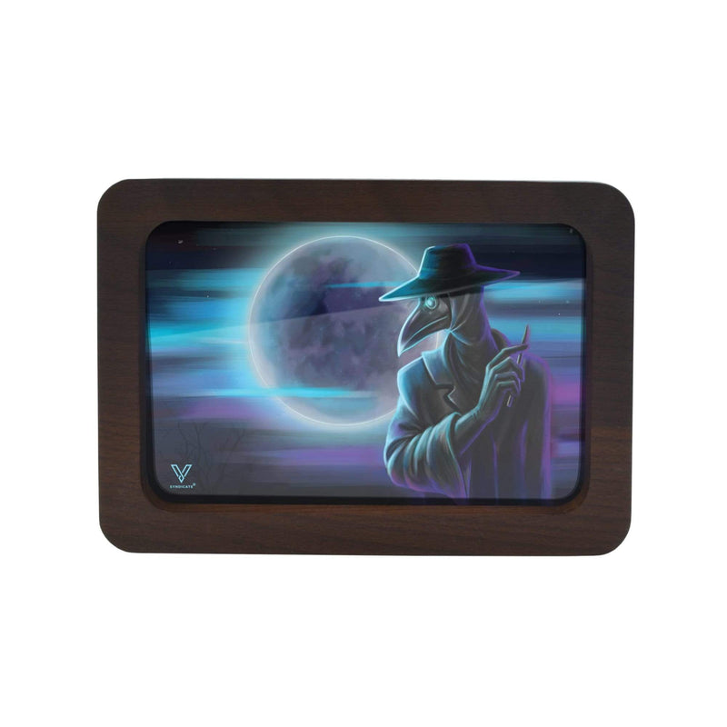 V Syndicate High Def 3D Wood Small Rolling Tray - Various Designs - (1 Count)