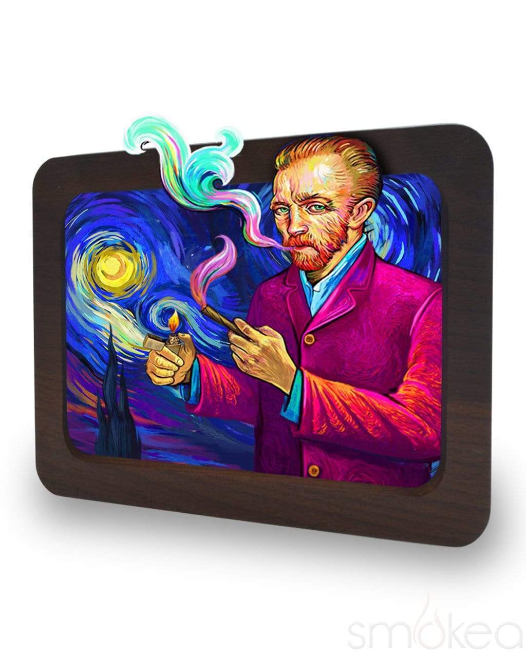 V Syndicate High Def 3D Wood Small Rolling Tray - Various Designs - (1 Count)