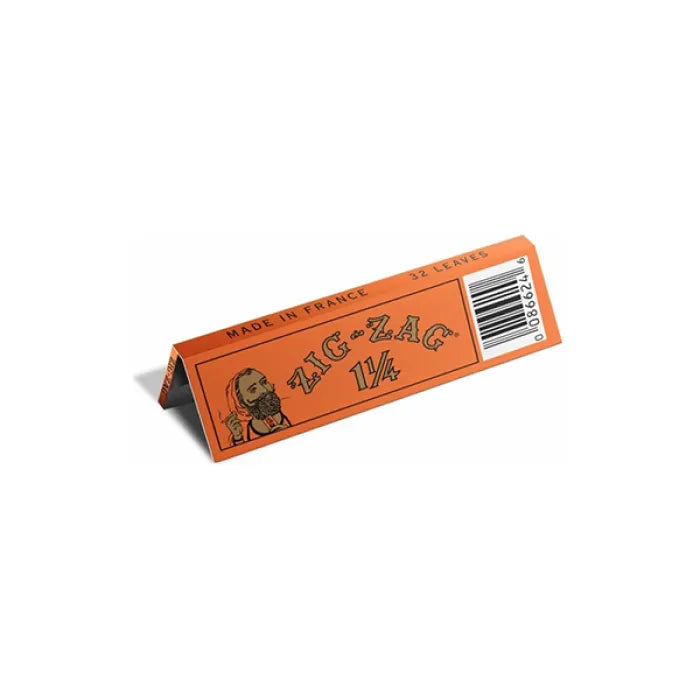 ZIG ZAG FRENCH ORANGE PAPERS 1 1/4