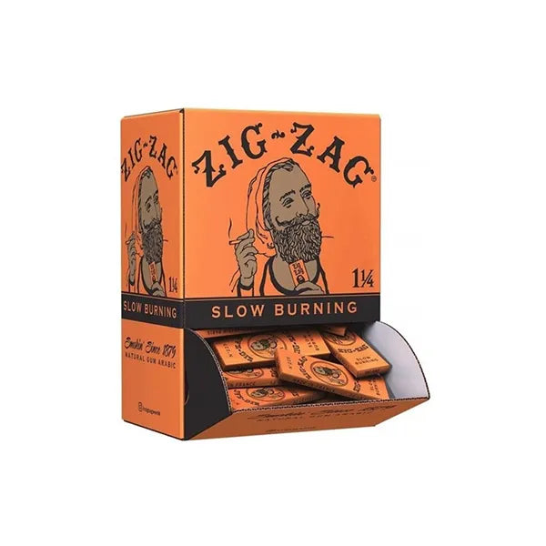 ZIG ZAG FRENCH ORANGE PAPERS 1 1/4