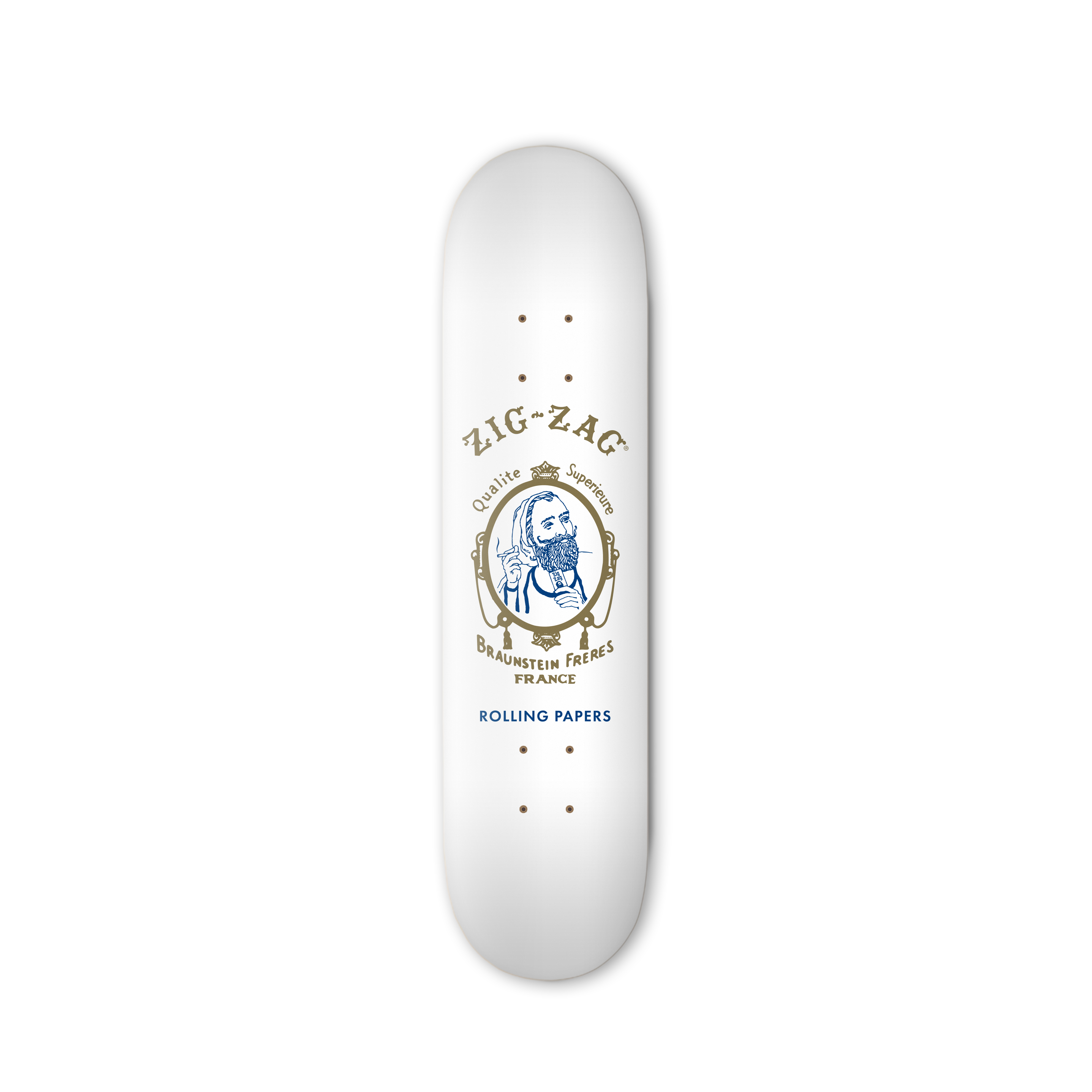 Zig-Zag Original White Skateboard - (1 Count)
