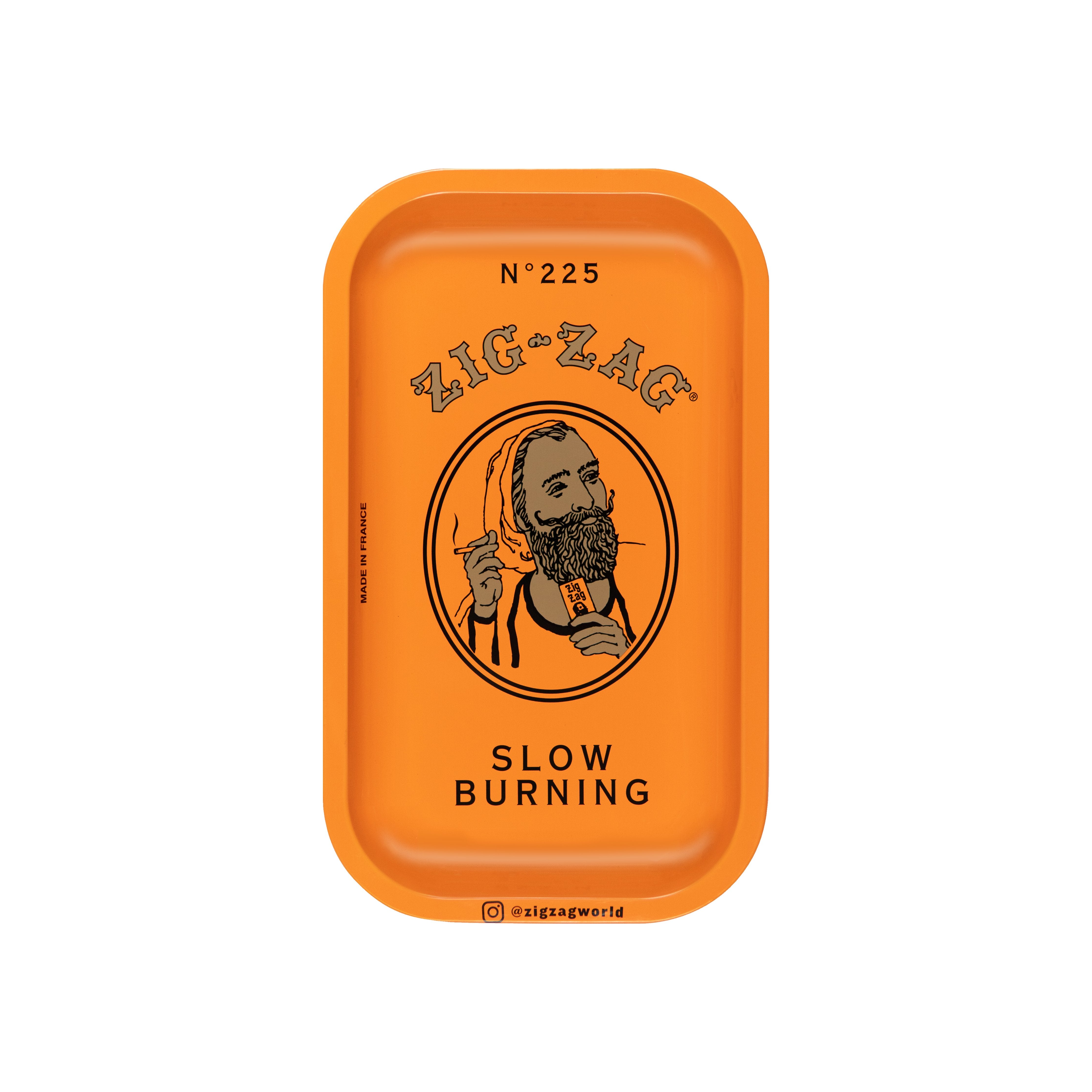 Zig-Zag Small Orange Rolling Tray - (1 Count)