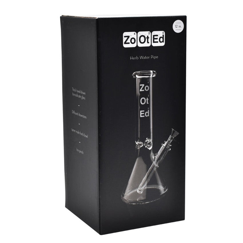 Zooted Brandz - 12" Beaker Water Pipe - (1 Count)