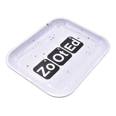 Zooted Brandz -  Large Rolling Tray - Black or White - (1 Count)