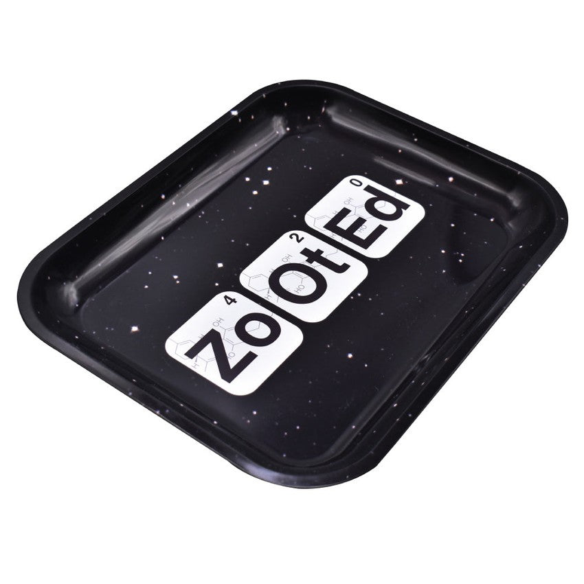 Zooted Brandz -  Large Rolling Tray - Black or White - (1 Count)