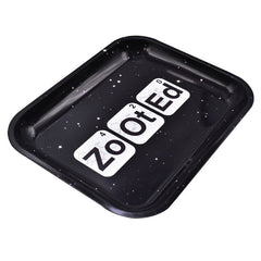 Zooted Brandz -  Large Rolling Tray - Black or White - (1 Count)