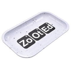 Zooted Brandz - Medium Rolling Tray - Black or White - (1 Count)
