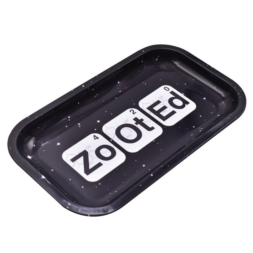Zooted Brandz - Medium Rolling Tray - Black or White - (1 Count)