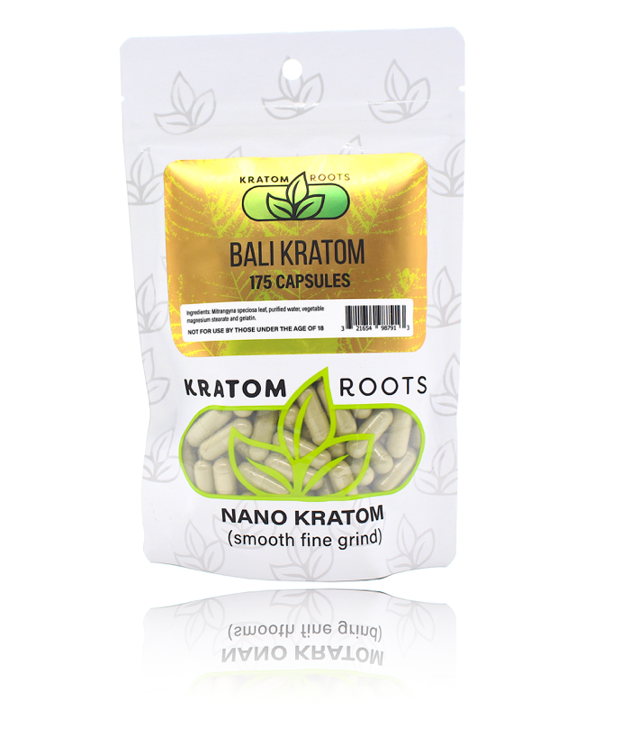 Kratom Roots - 175 Capsules High Quality NANO Kratom