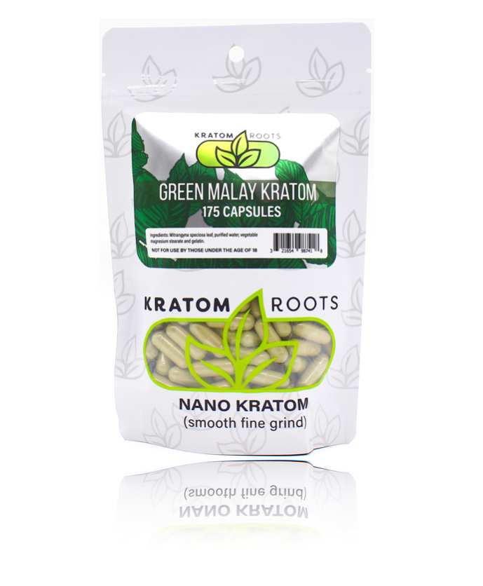 Kratom Roots - 175 Capsules High Quality NANO Kratom