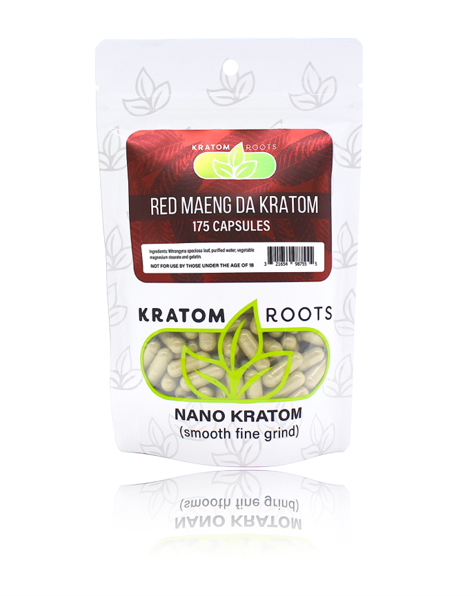 Kratom Roots - 175 Capsules High Quality NANO Kratom