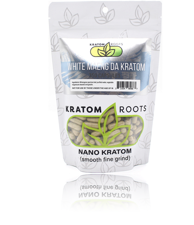 Kratom Roots - 350 Capsules High Quality NANO Kratom