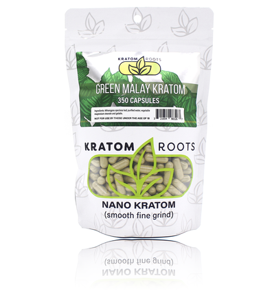 Kratom Roots - 350 Capsules High Quality NANO Kratom